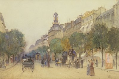 De Boulevard des Italiens, Parijs, 1887 door J. Little